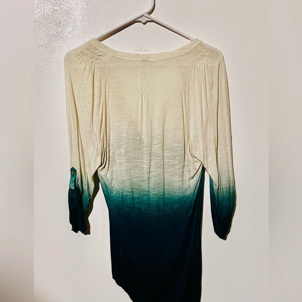 Turquoise Ombré Shirt by TINY - Picture 9 of 11